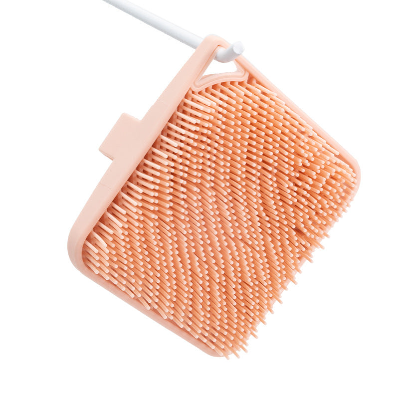 Getmecraft Exfoliating Bath Scrubber and Silicone Body Scrubber (Orange)