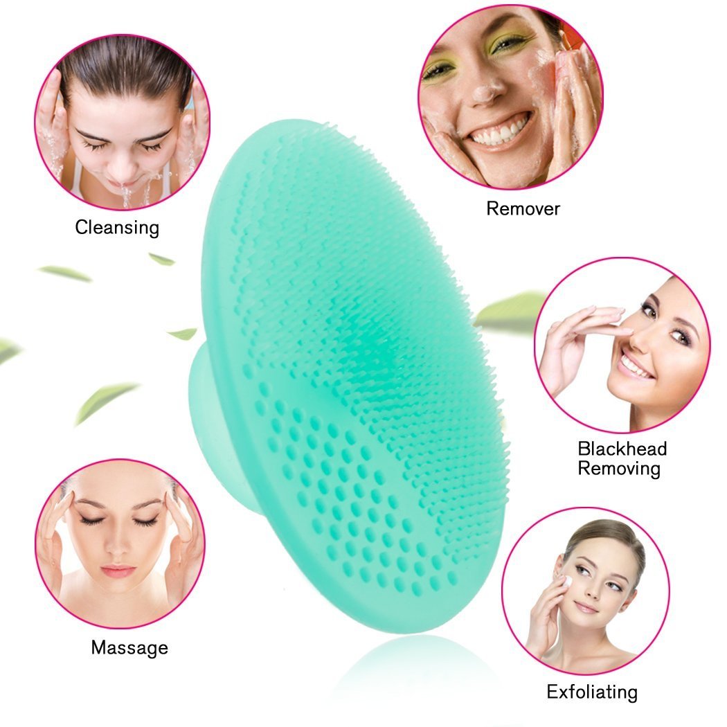 Getmecraft Green Face Cleansing Pad Scrubber, Exfoliators Face Cleansing Tool