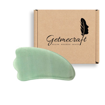 Green Jade Wing Shape Gua Sha Facial Massage tool